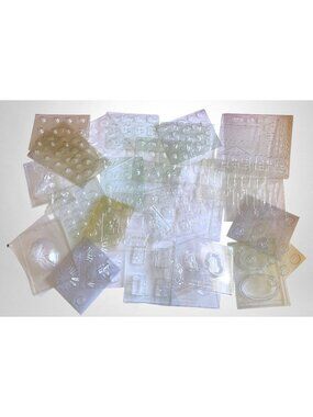 30+ Lot Holiday Chocolate Candy Molds Lot Intl. Leisure, Life of the Party Vinta